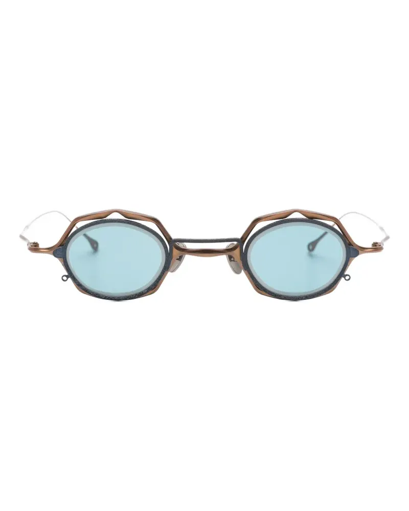 RIGARDS x Ziggy Chen geometric-frame clip-on glasses - Braun Braun