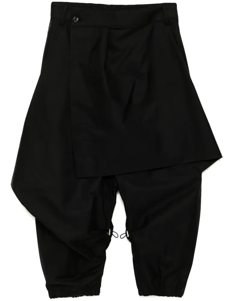 SONGZIO Hanbok Jogginghose mit Rock - Schwarz Schwarz