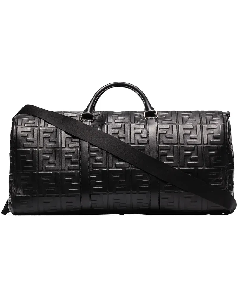 Fendi Reisetasche mit Logo-Prägung - Schwarz Schwarz