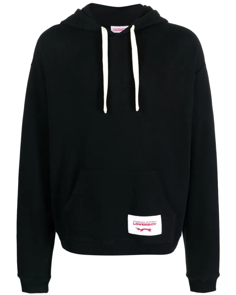 Charles Jeffrey Loverboy Hoodie aus Bio-Baumwolle - Schwarz Schwarz