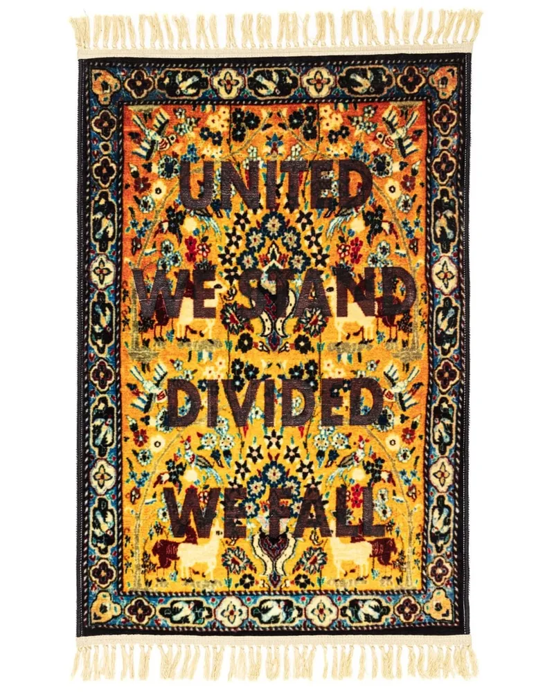 Seletti Burnt United Teppich - Gelb Gelb