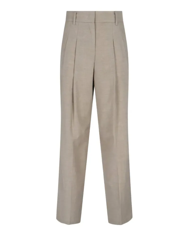 FRANKIE Shop Gelso pleated trousers - Nude Nude