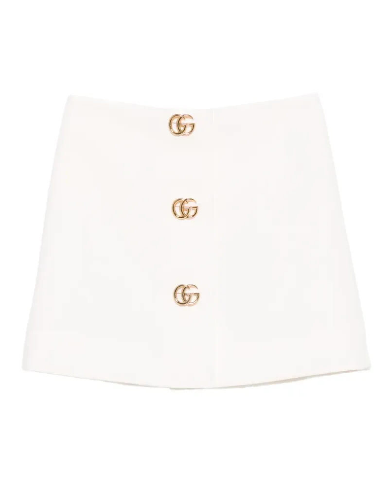 Gucci Minirock mit GG - Weiß Weiß