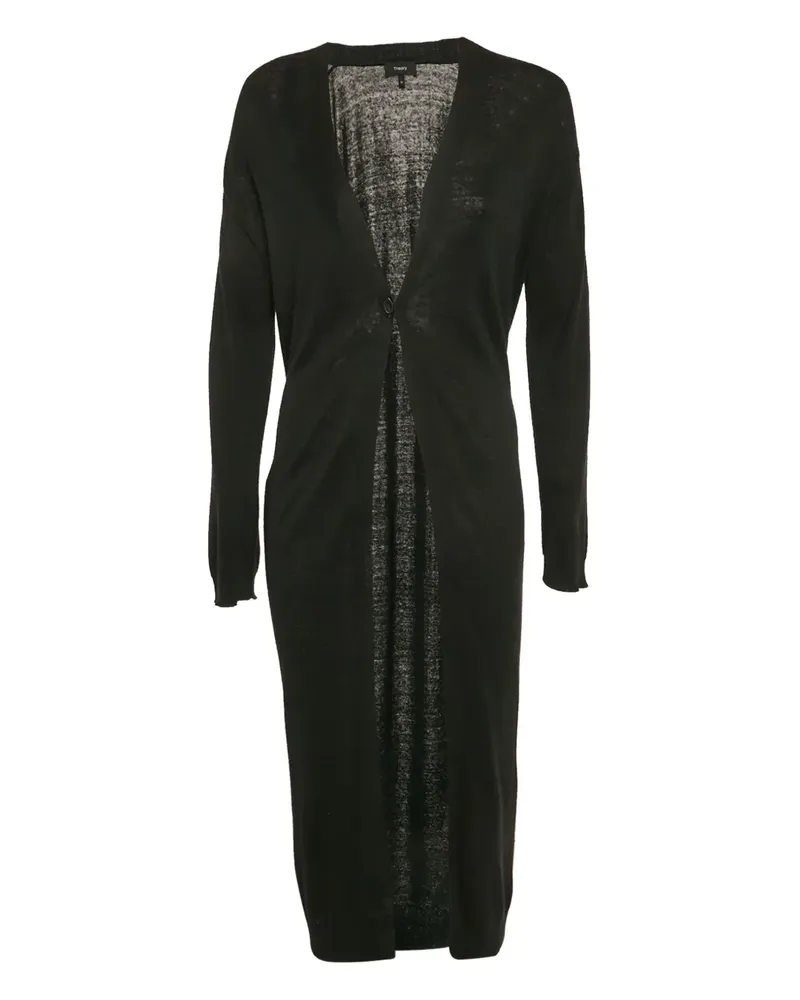 Theory Cardigan mit Knopf - Schwarz Schwarz