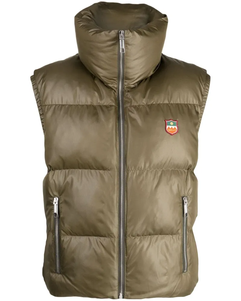 Bally Gefütterte Weste mit Stehkragen - Grün Grün