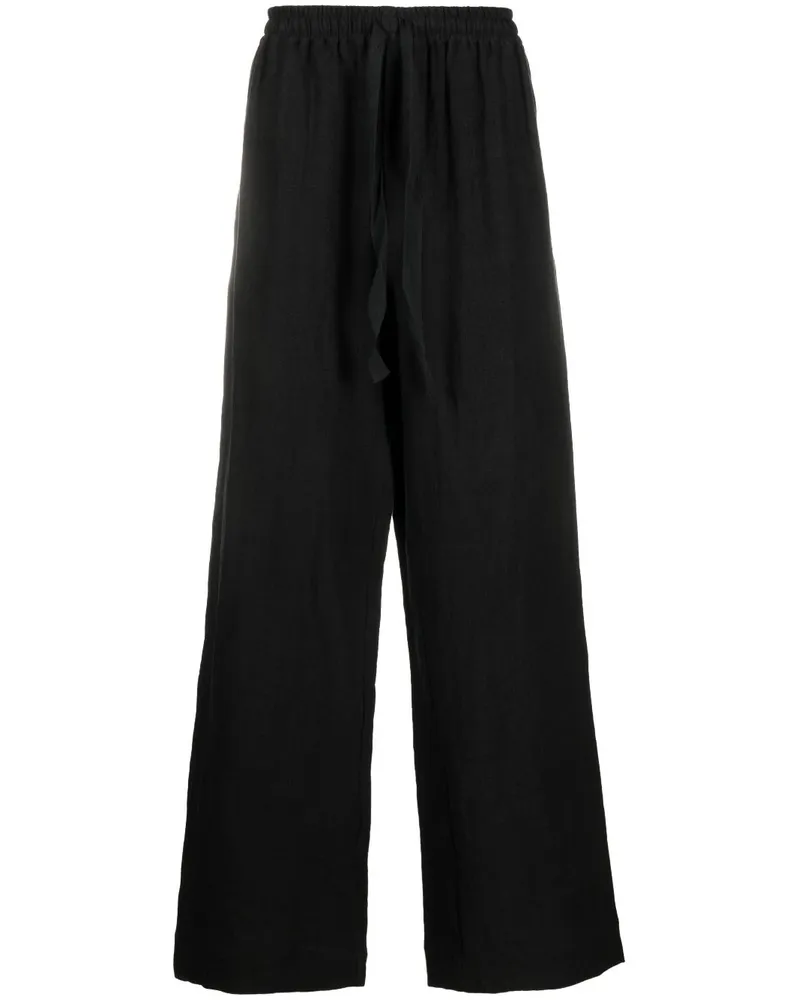 COMMAS Halbhohe Wide-Leg-Hose - Schwarz Schwarz