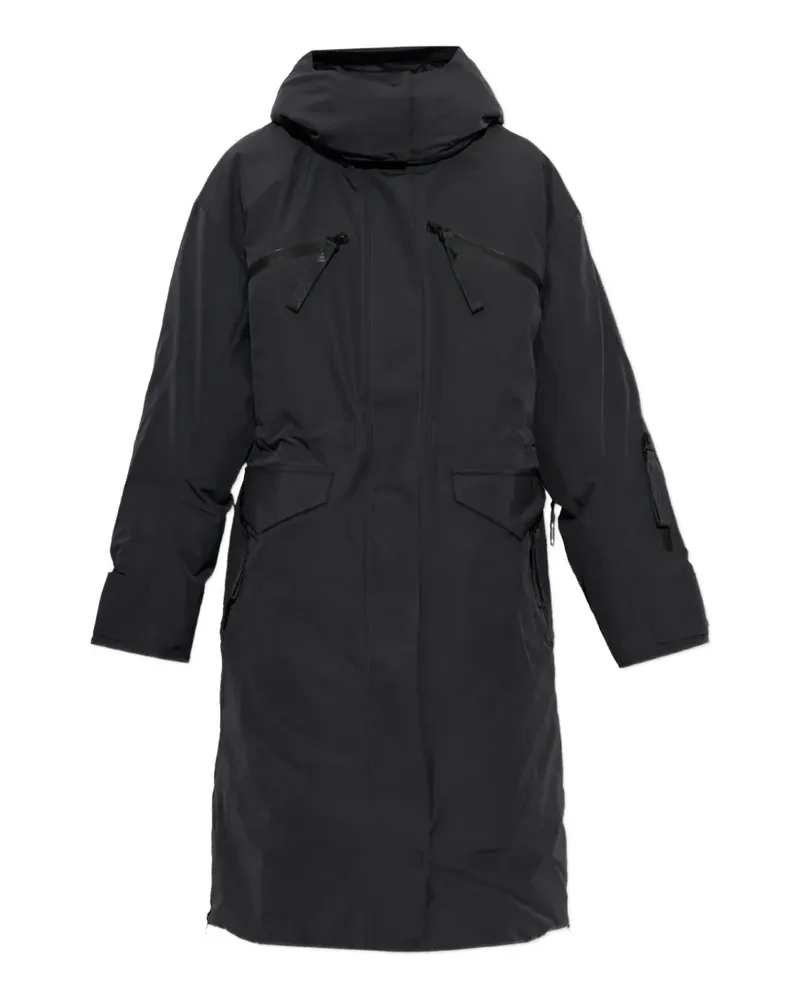adidas x Stella McCartney isolierter Kapuzenmantel - Schwarz Schwarz