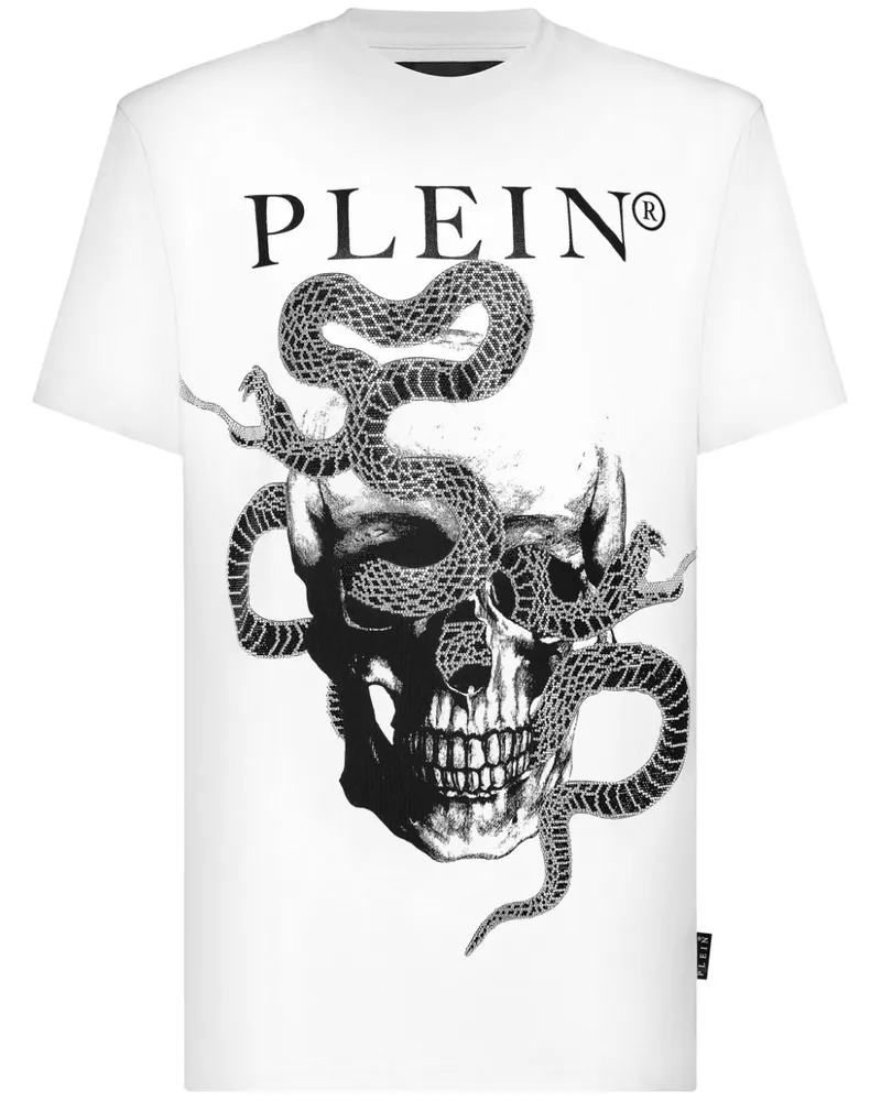 Philipp Plein Stones Snake T-Shirt - Weiß Weiß