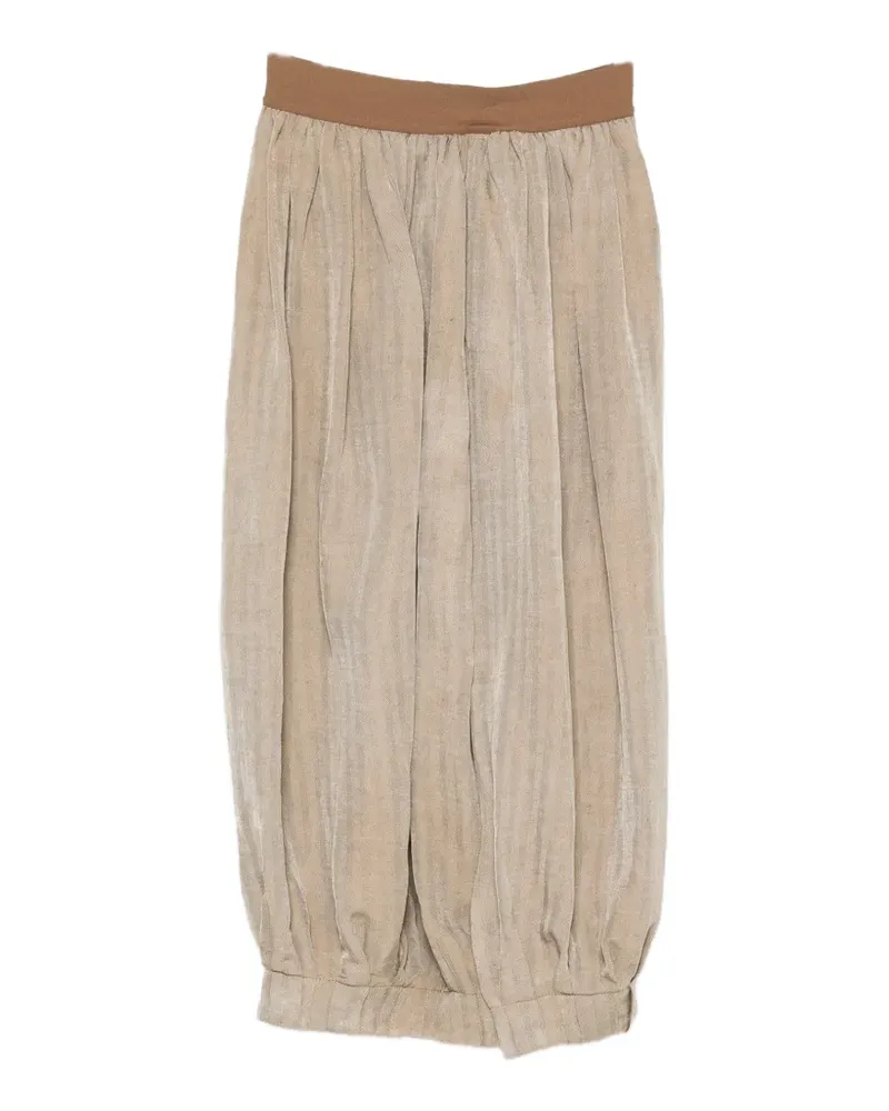 Uma Wang Gwen balloon-hem maxi skirt - Braun Braun