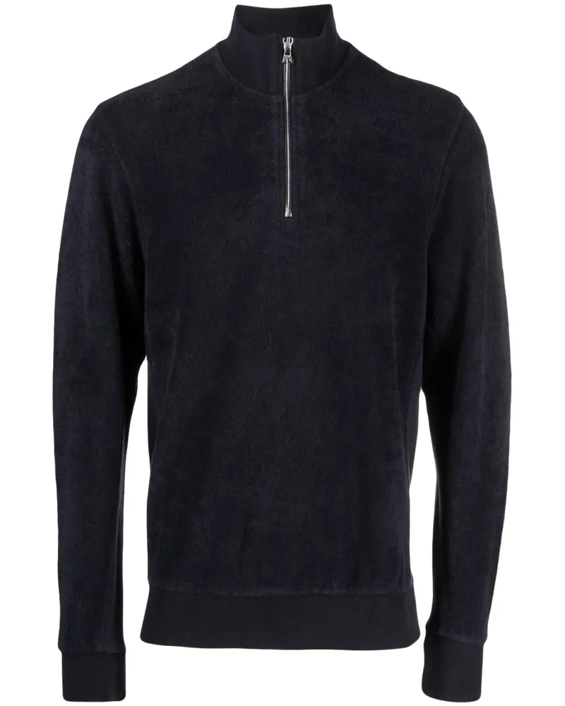 Orlebar Brown Pullover mit kurzem Reißverschluss - Blau Blau
