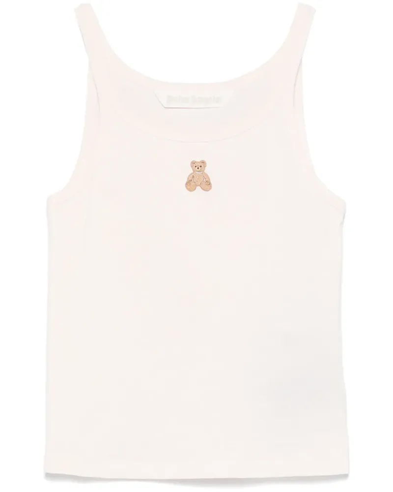 Palm Angels Tanktop mit Mini-Teddy - Rosa Rosa