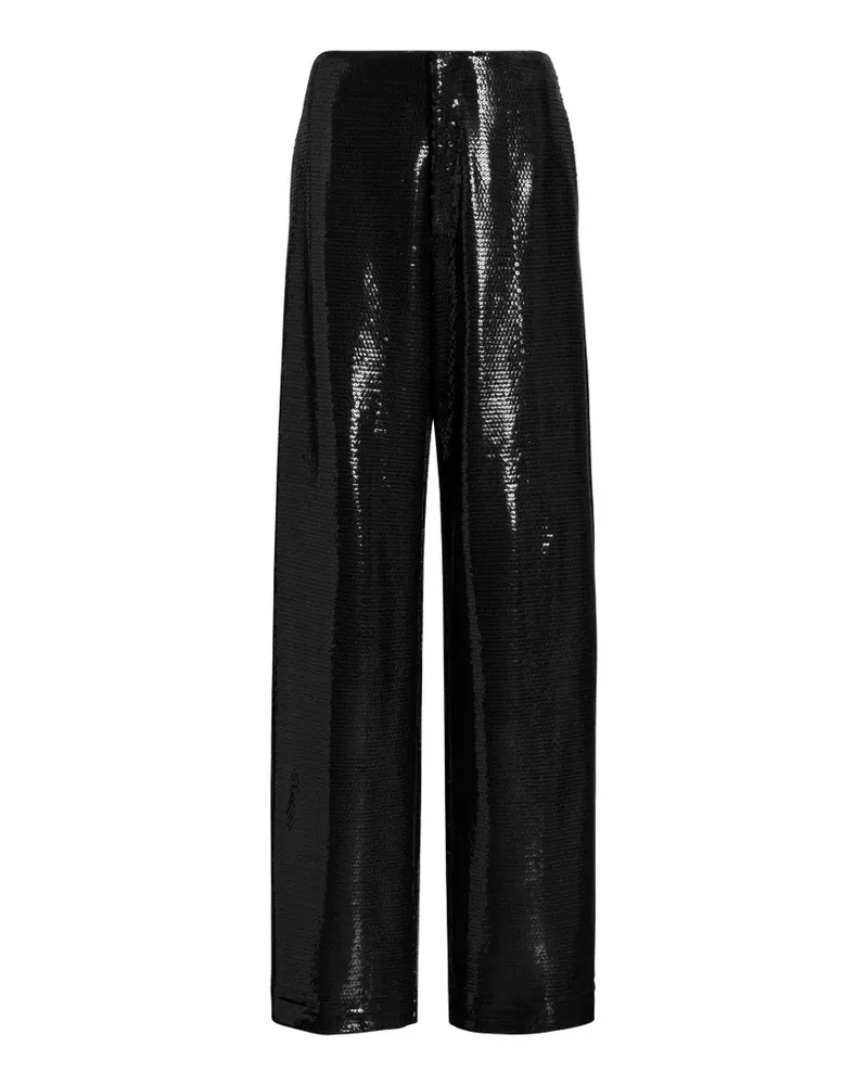 Alberta Ferretti Hose mit Pailletten - Schwarz Schwarz