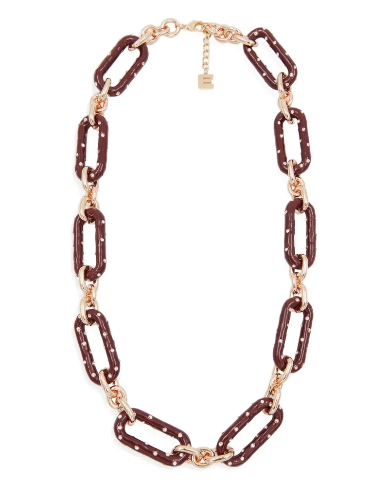Essentiel Halskette mit emailliertem Strass - Gold Gold