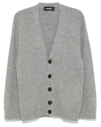 Dsquared2 Cardigan mit V-Ausschnitt Grau