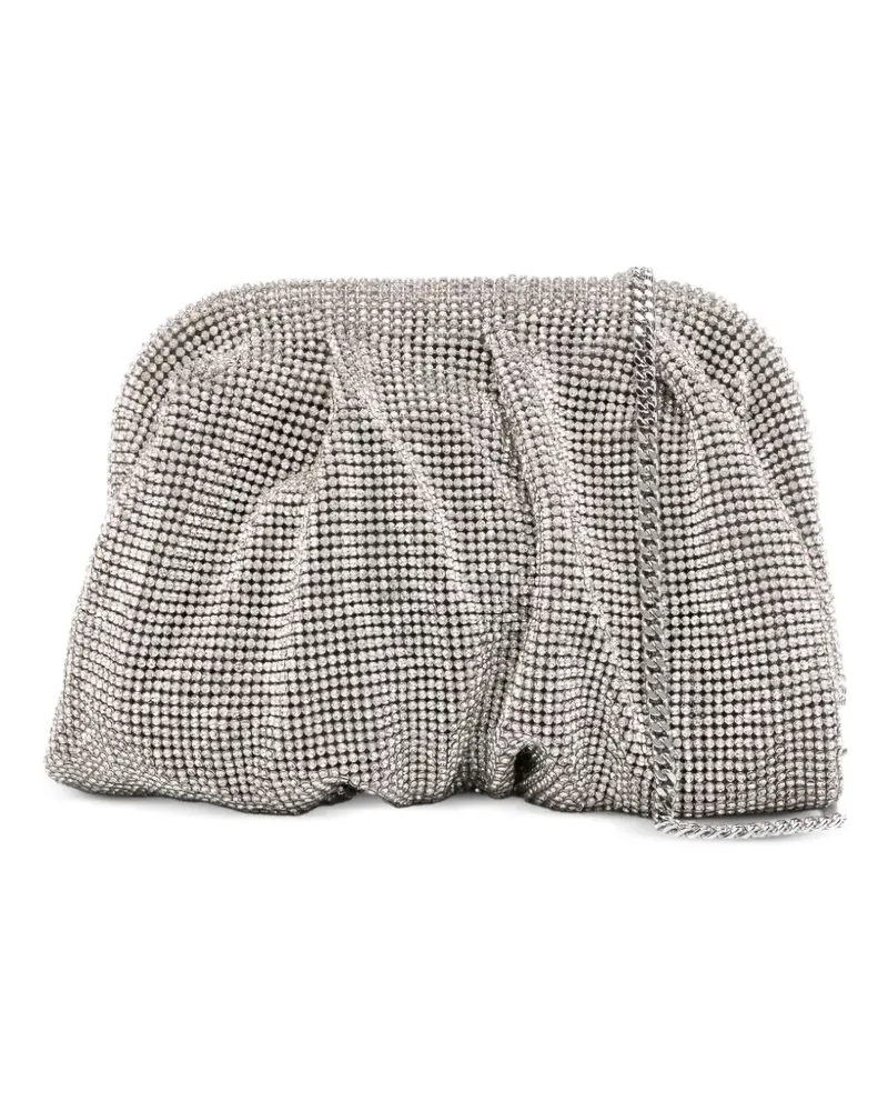 Benedetta Bruzziches Geraffte La Petite Venus Clutch mit Kristallen - Silber Silber