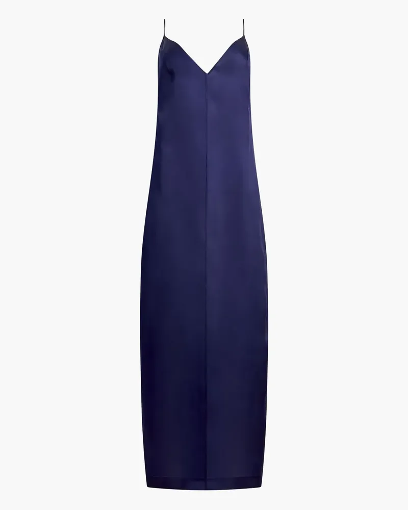 KHAITE Tulula Maxikleid aus Satin - Blau Blau