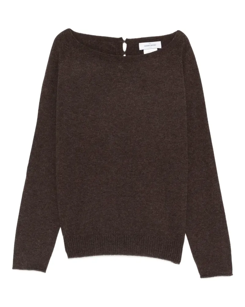 Gran Sasso boat-neck top - Braun Braun