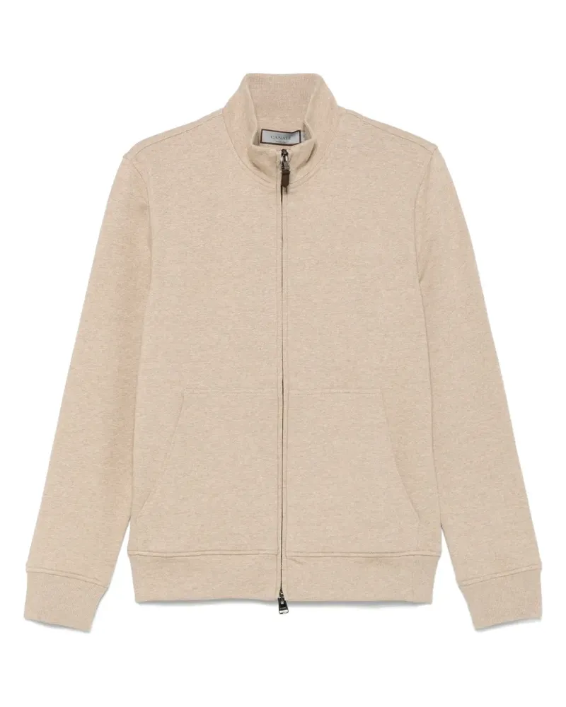 Canali Sweatshirt mit meliertem Effekt - Nude Nude