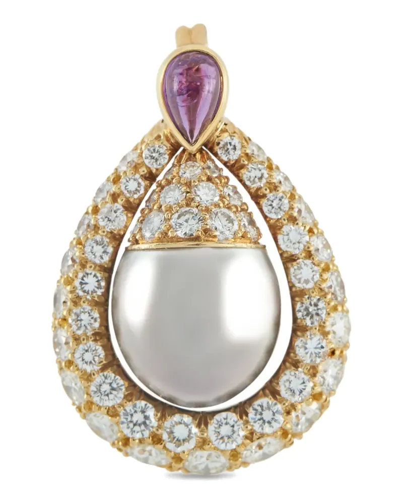 Mauboussin Anhänger mit Diamant, Amethyst und Perle - Gold Gold