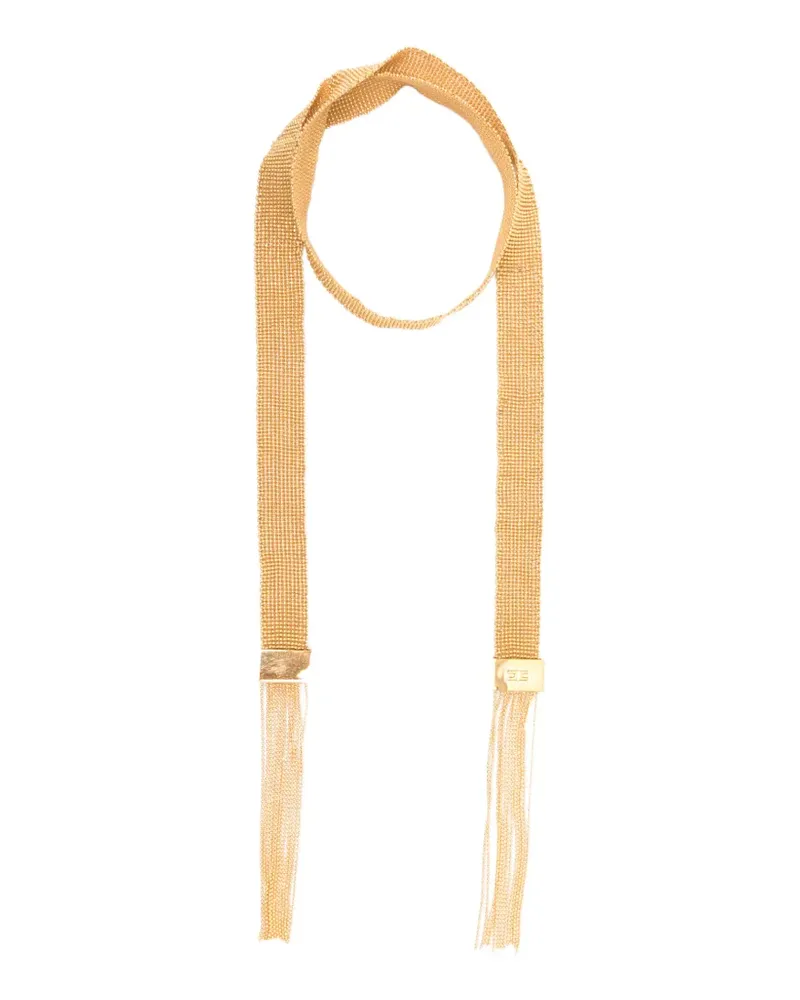 Elisabetta Franchi Halskette mit Fransen - Gold Gold