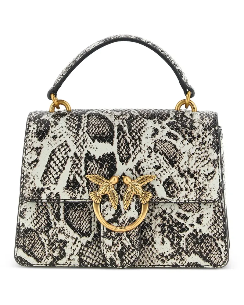 Pinko Mini Love One Light Handtasche - Weiß Weiß