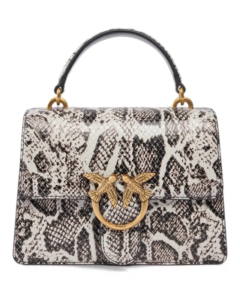 Pinko Mini Love One Light Handtasche - Weiß Weiß