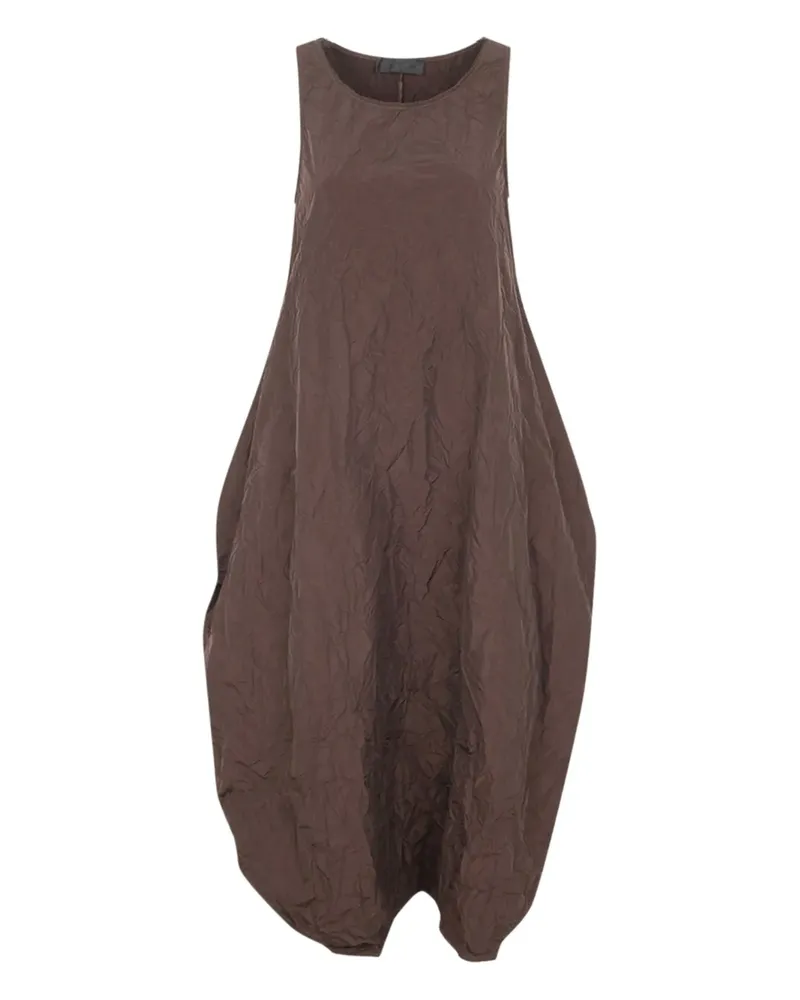 Maria Calderara wrinkled sleeveless dress - Braun Braun