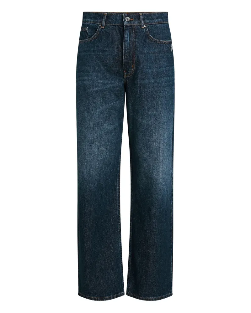 Karl Lagerfeld Jeans mit weitem Bein - Blau Blau
