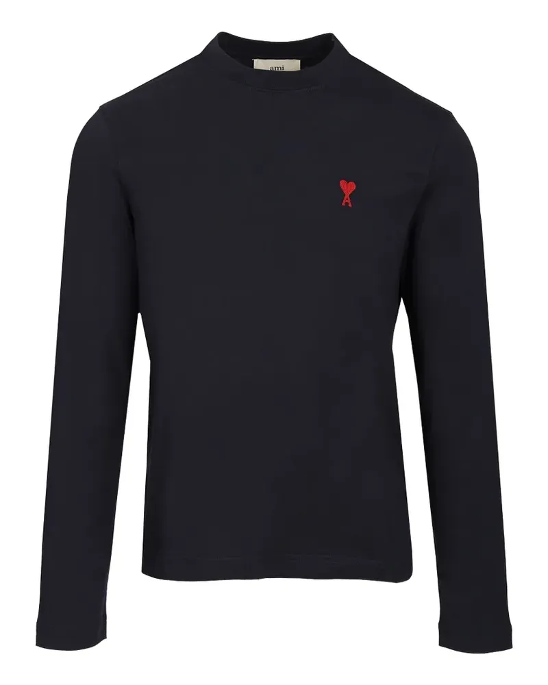 AMI Paris Ami de Cœur long-sleeve T-shirt - Blau Blau