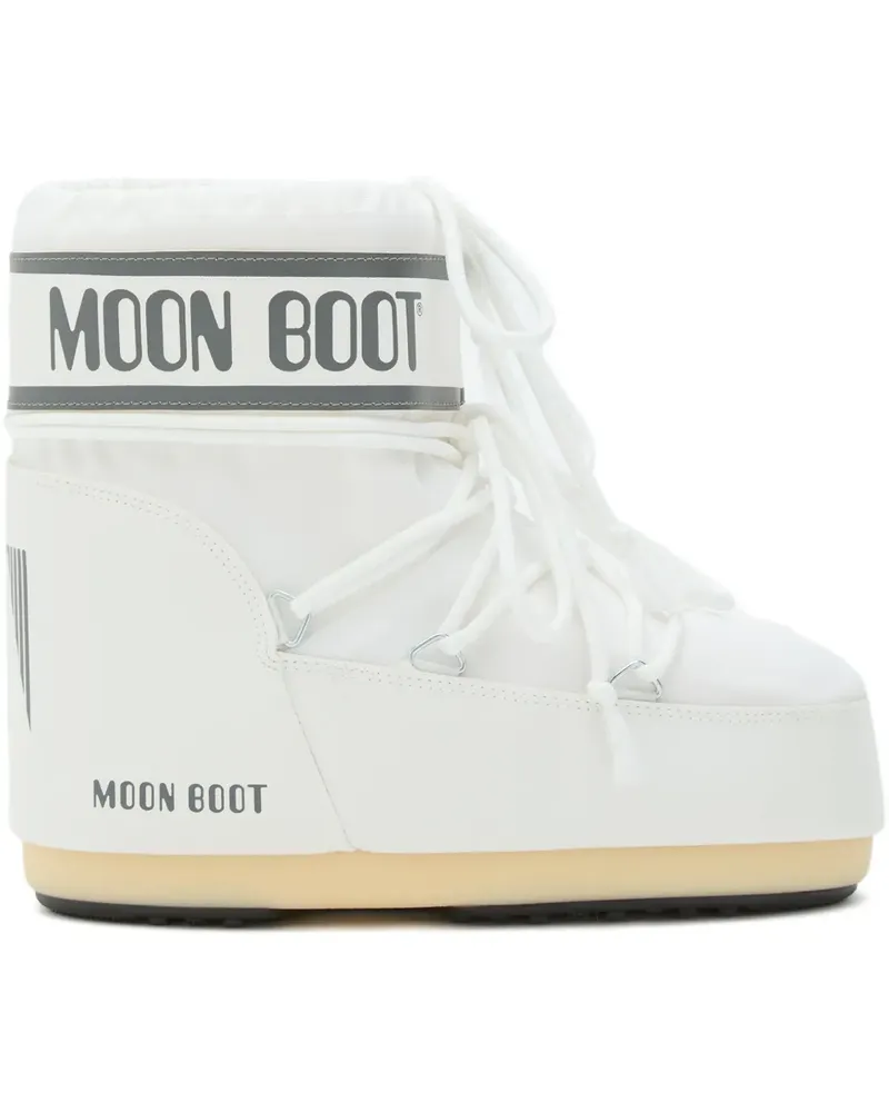Moon Boot Icon Stiefel mit Logo-Print - Weiß Weiß