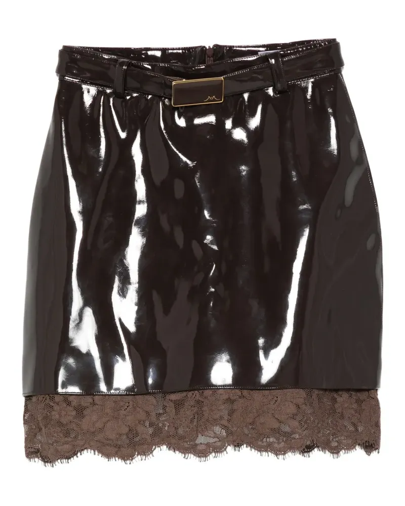 Rowen Rose belted lace mini skirt - Braun Braun