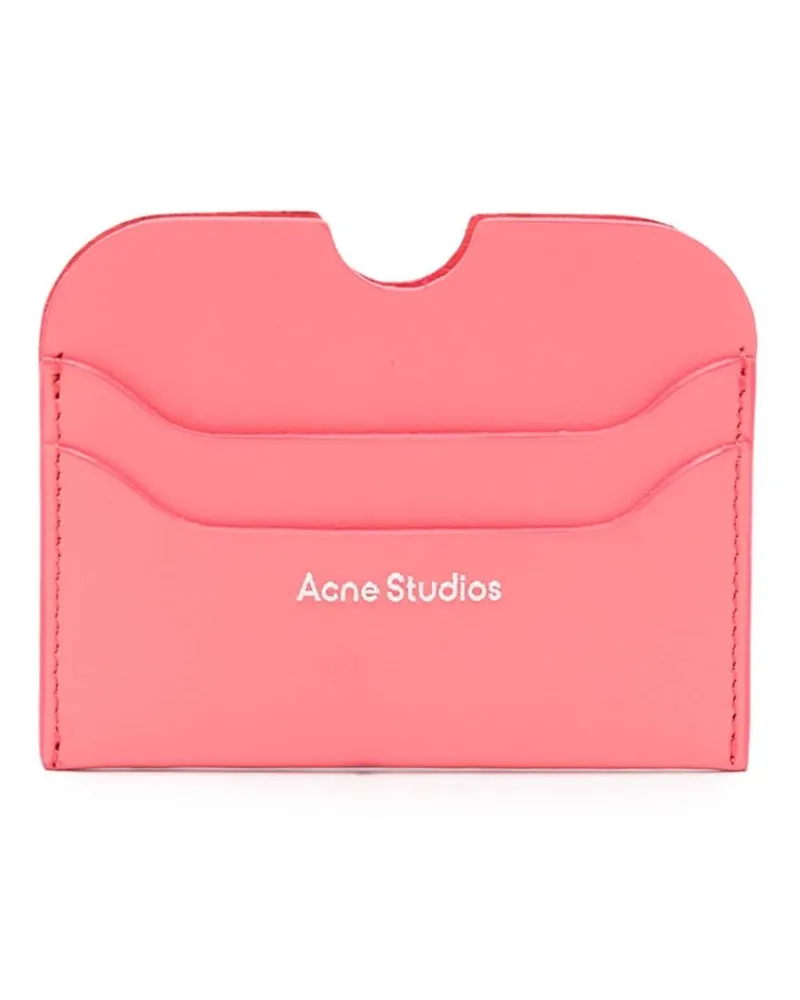 Acne Studios Kartenetui mit Logo - Rosa Rosa
