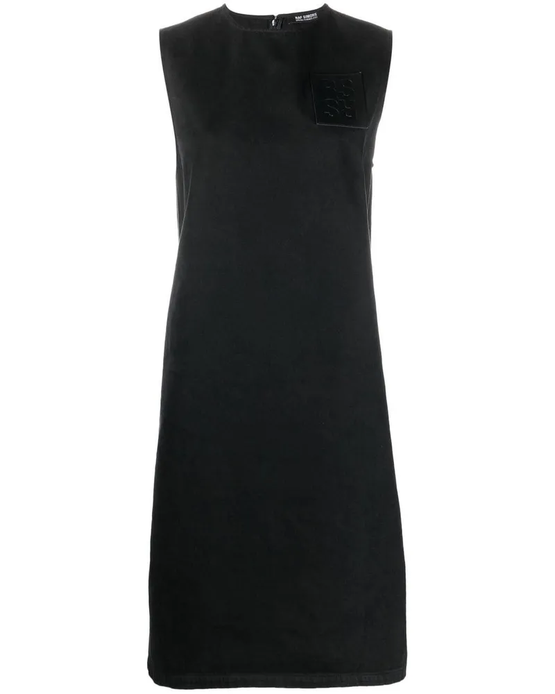 Raf Simons Kleid mit Logo - Schwarz Schwarz