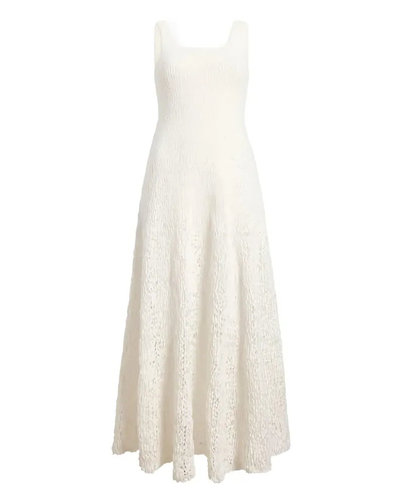 KHAITE Twigs Kleid mit eckigem Ausschnitt - Weiß Weiß