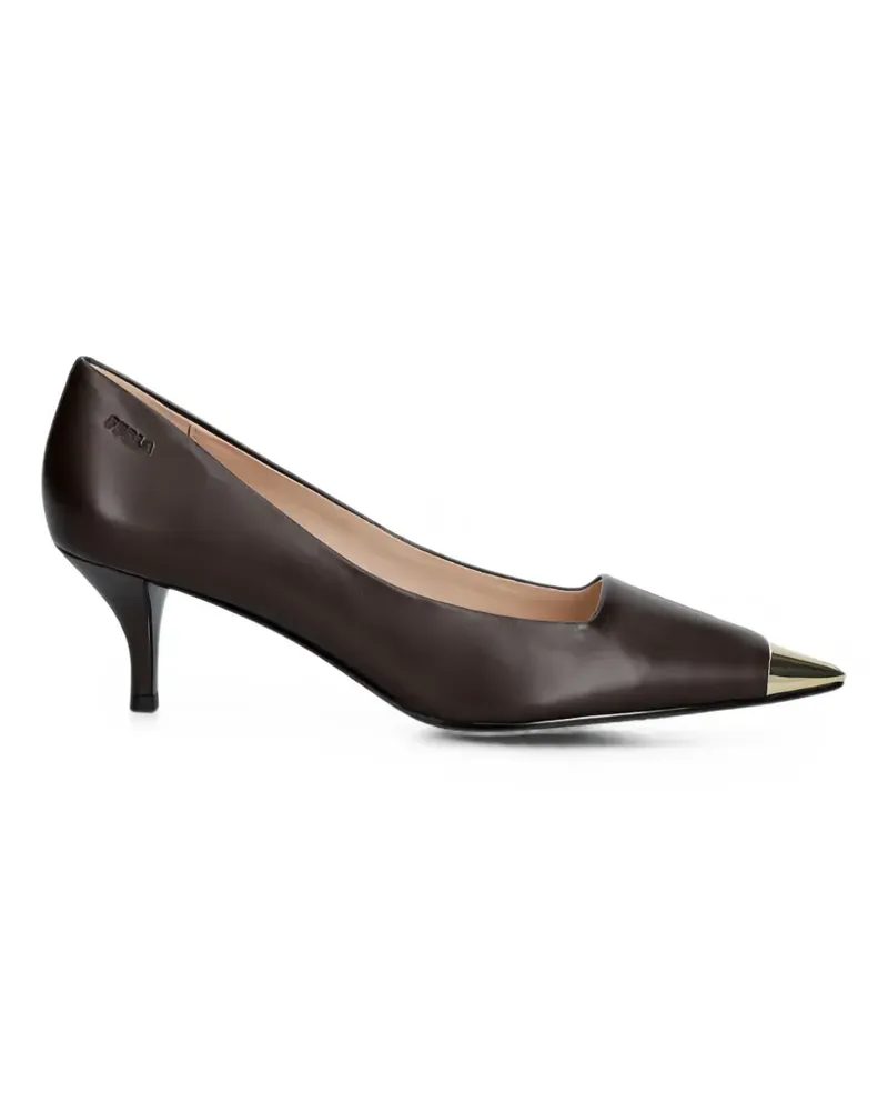 Furla metal-tip leather pumps - Braun Braun