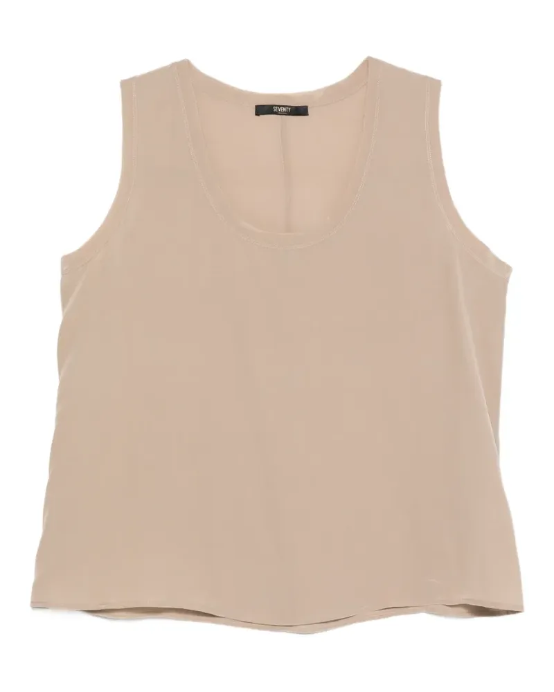 Seventy scoop-neck sleeveless top - Nude Nude