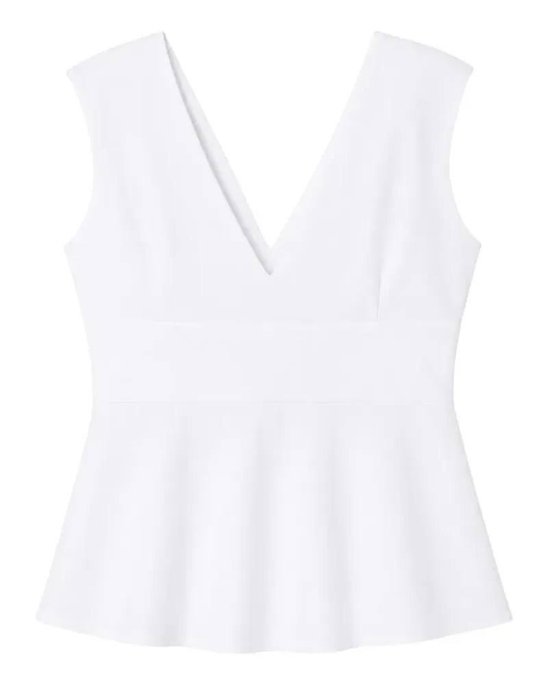 Max Mara V-neck top - Weiß Weiß