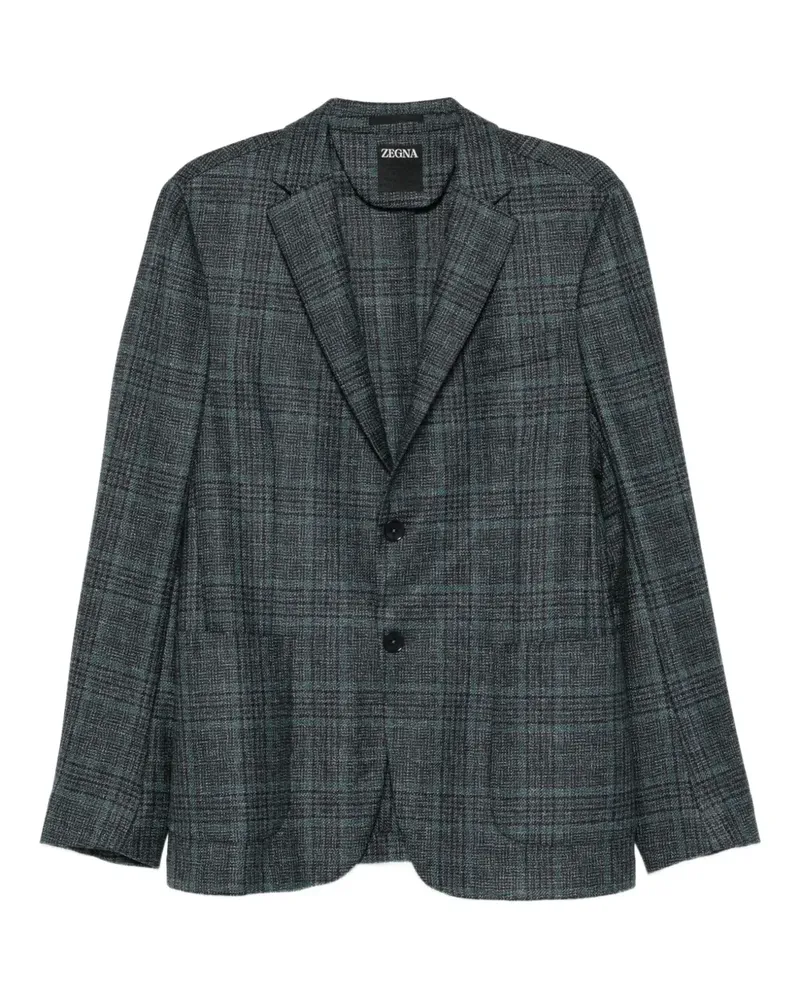 Ermenegildo Zegna plaid-pattern jacket - Grün Grün