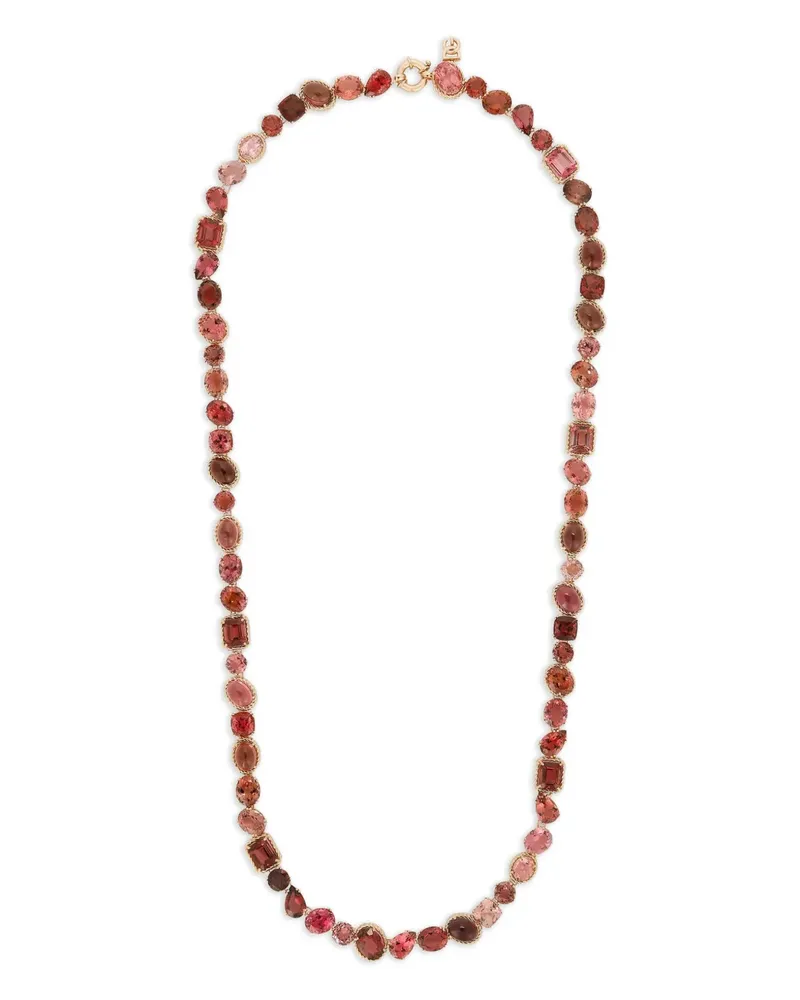 Dolce & Gabbana 18kt Anna Rotgoldhalskette mit Turmalin Rot