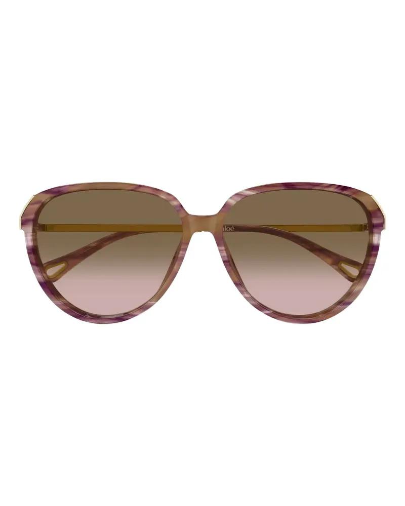 Chloé geometric-frame sunglasses - Braun Braun