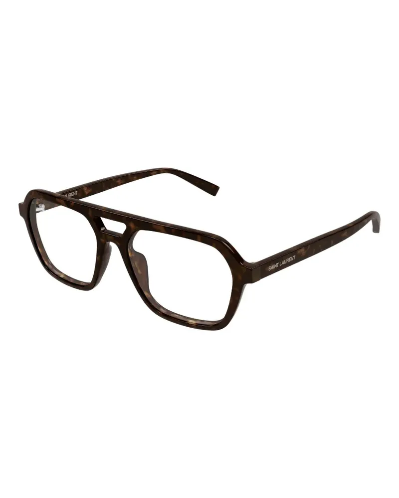 Saint Laurent pilot-frame glasses - Braun Braun