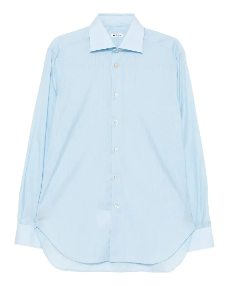 Kiton Klassisches Hemd - Blau Blau