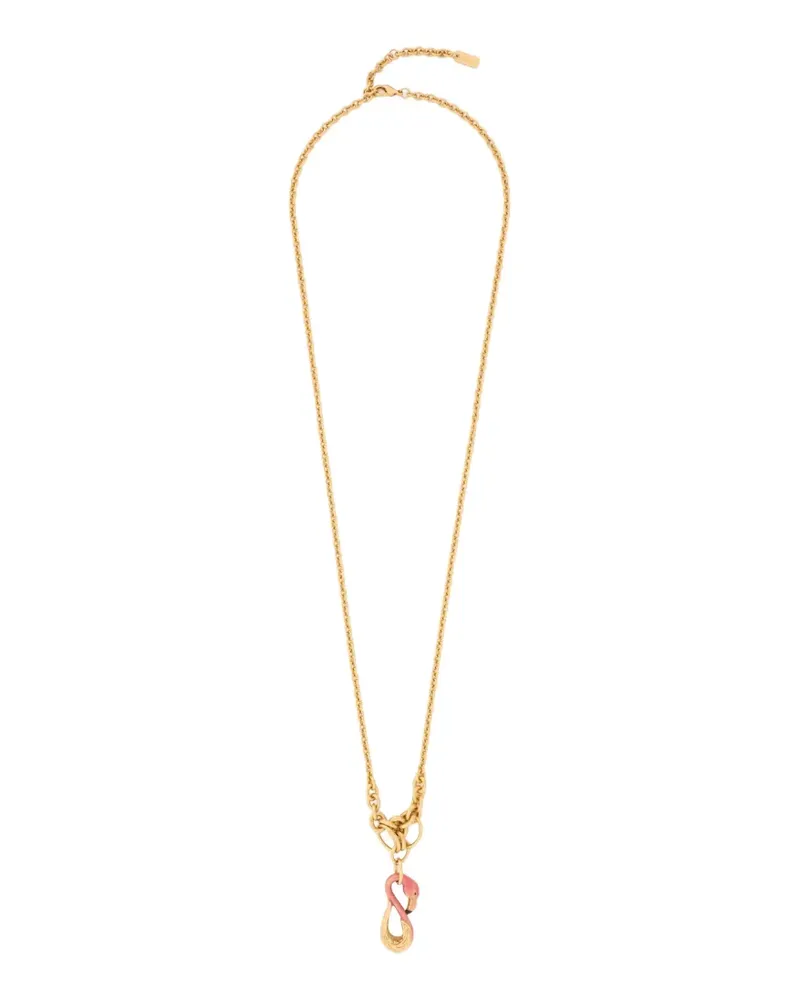 Chloé flamingo pendant necklace - Gold Gold