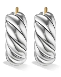 David Yurman Sculpted Cable Creolen aus Sterlingsilber Silber