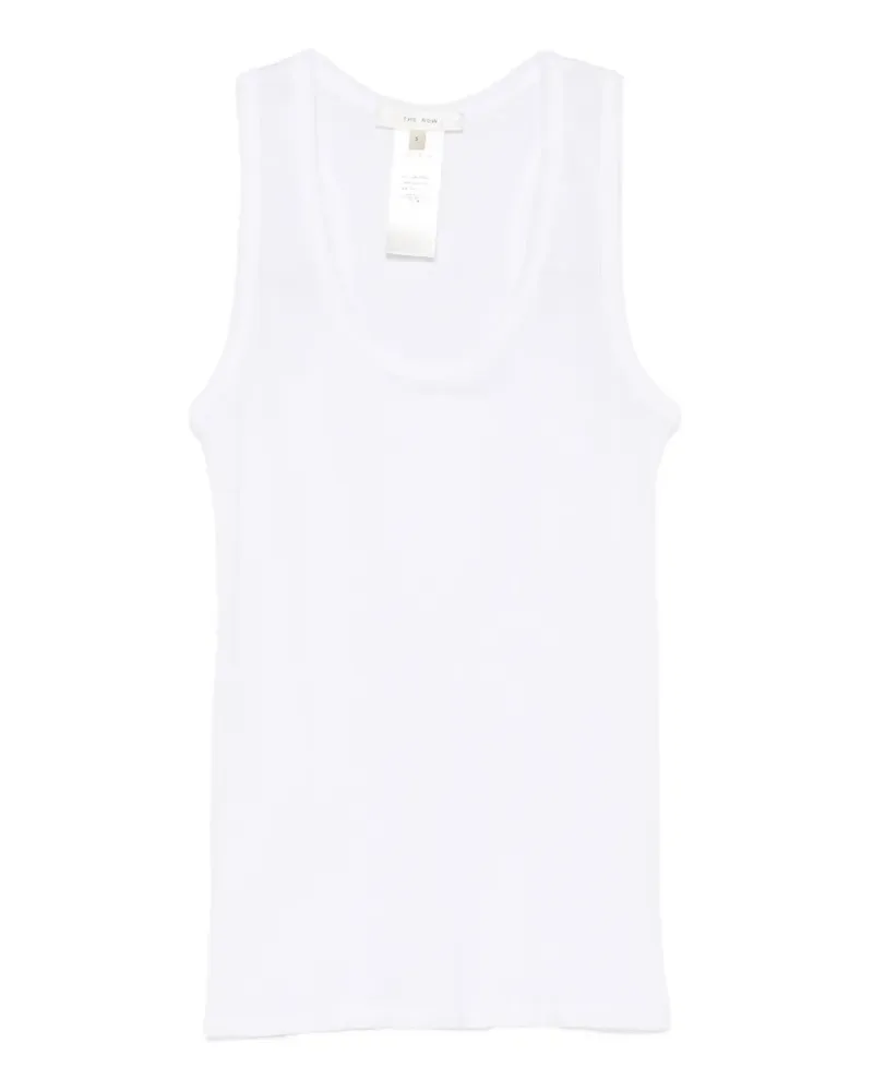 The Row Cendrea ribbed racerback tank top - Weiß Weiß