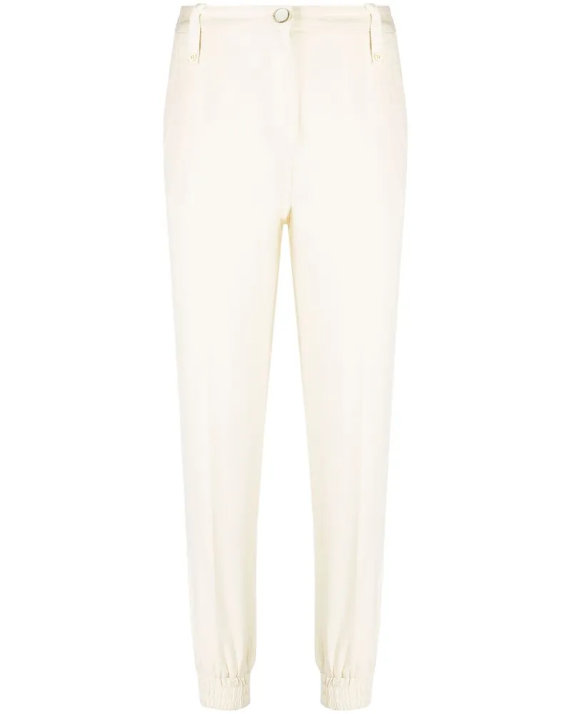 Twin-Set Cropped-Hose mit elastischen Bündchen - Nude Nude