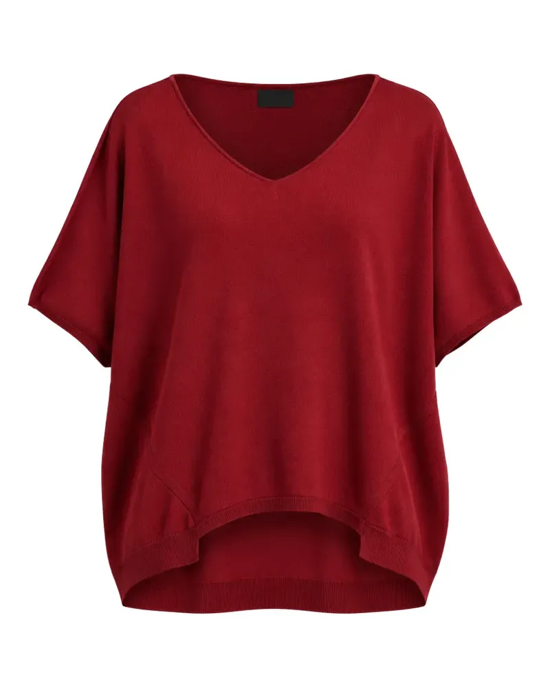 Liviana Conti Raquel Pullover mit V-Ausschnitt - Rot Rot