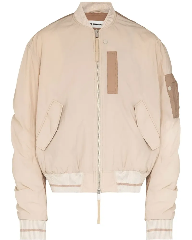 Tom Wood Purth Bomberjacke - Nude Nude