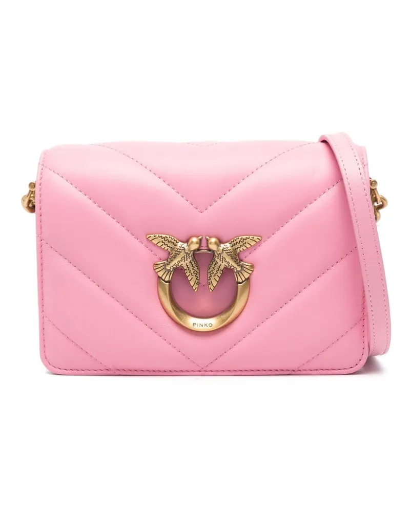 Pinko Mini Love Click Umhängetasche Rosa