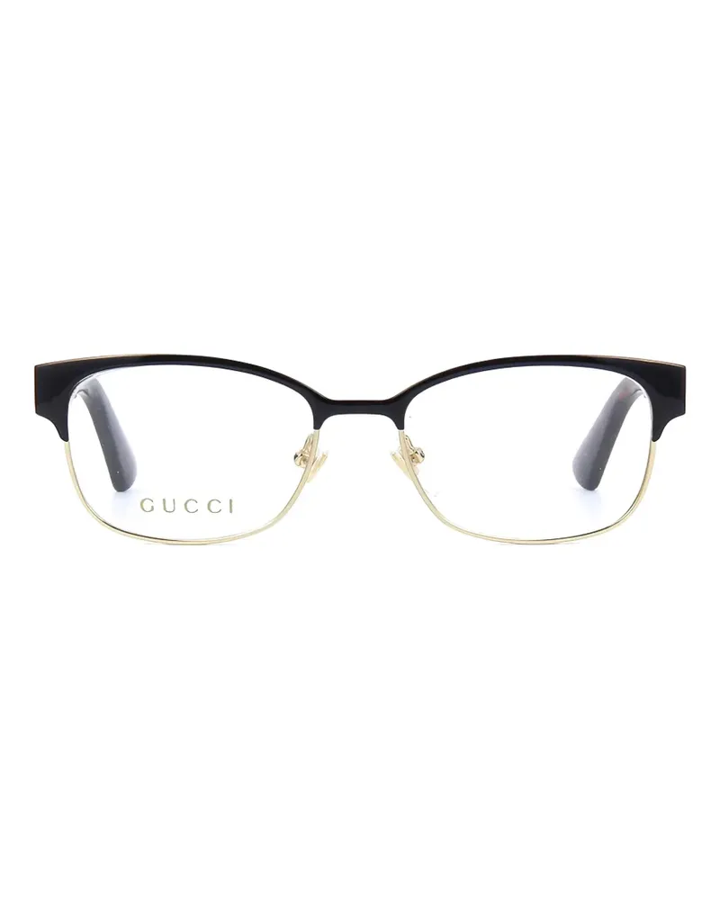 Gucci rectangle-frame glasses - Schwarz Schwarz